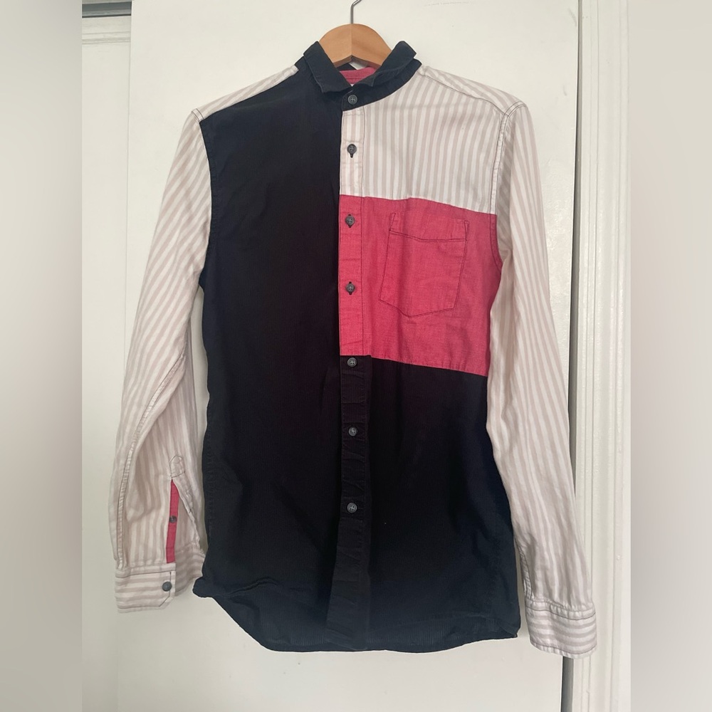 Topman Color Block Button Down - image 6